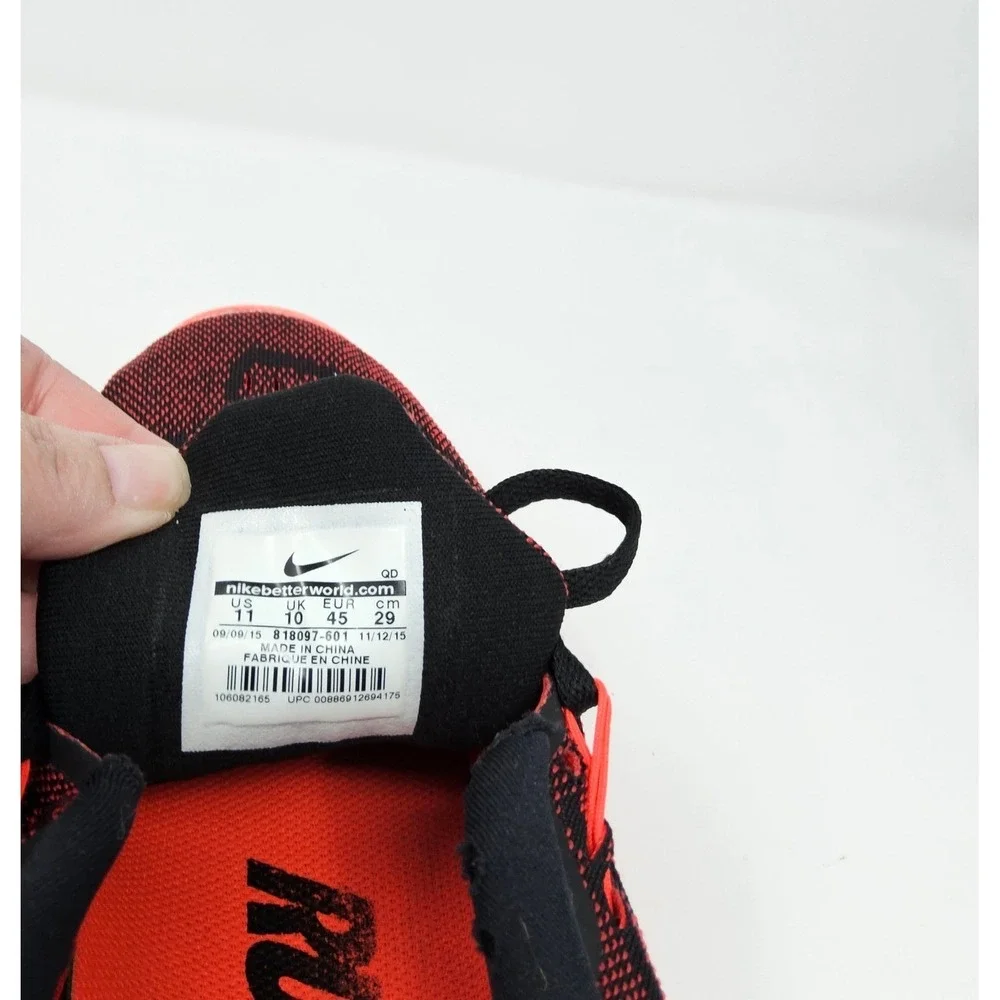 Nike‎ Lunartempo 2 Running Shoes Mens 11 Lightweight Athletic Black Crimson